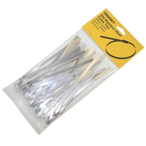 Cable Tie Stainless Steel 304SS 266 x 4.5mm 50pk
