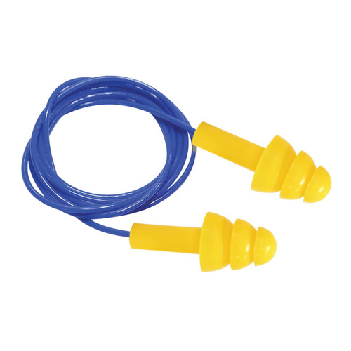 Force360 Silicone Corded Reuseable Earplug Class 4. 24dB 100/box