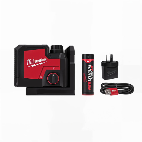 Milwaukee Redlithium USB Rechargeable 3 Point Laser Kit (1x 3.0Ah)
