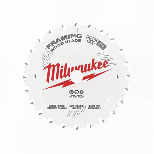 Milwaukee 165mm (6 1/2”) Framing 24T Circular Saw Blade