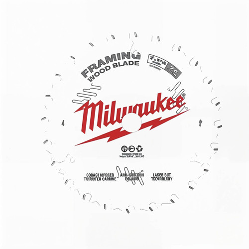 Milwaukee 184mm (7 1/4”) Framing 24T Circular Saw Blade