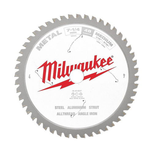 Milwaukee 184mm (7-1/4”) 48T Medium Metal Circular Saw Blade