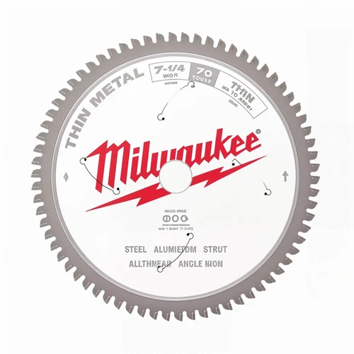 Milwaukee 184mm (7-1/4”) 70T Thin Metal Circular Saw Blade