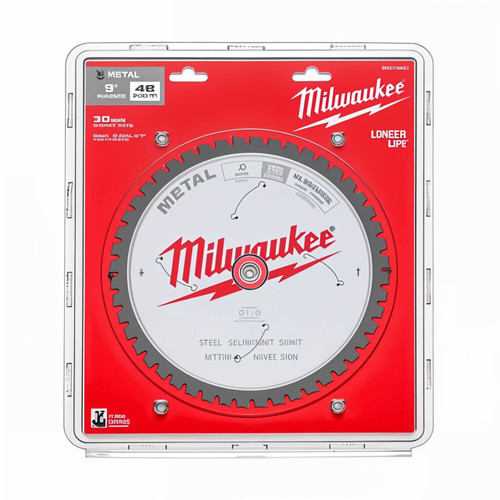 Milwaukee 230mm (9”) 48T Medium Metal Circular Saw Blade