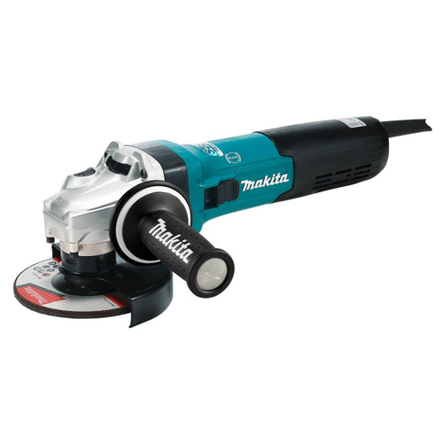 Makita 125mm (5”) 1900W Slide Switch Angle Grinder Variable Speed Mechanical Brake