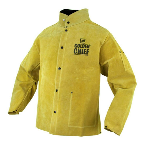 Golden Chief Premium Welding Jacket. Colour Gold. Size XL