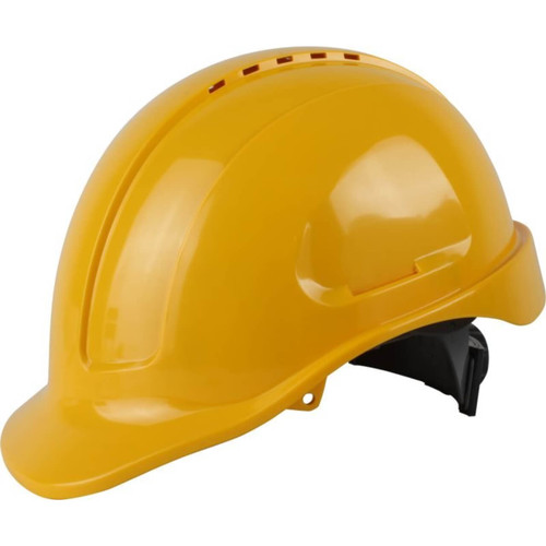 Maxisafe Yellow Vented Hard Hat Ratchet Harness