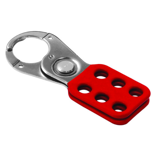 Tuffa Vinyl Coated Hasp 25mm Red 6 Holes