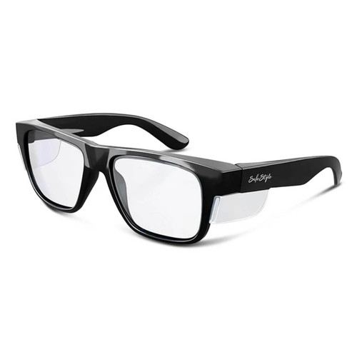 Safestyle Fusions Black Frame Clear UV400 Lens Safety Glasses