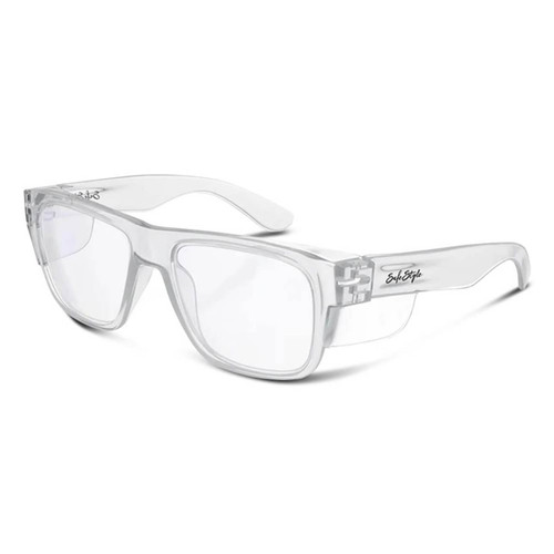 Safestyle Fusions Clear Frame Clear UV400 Lens Safety Glasses