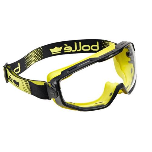 Bolle Universal Goggle PC Clear Platinum Top Bottom Indirect Vented with Foam