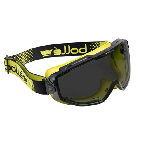 Bolle Universal Goggle PC Smoke Platinum Top Bottom Indirect Vented with Foam