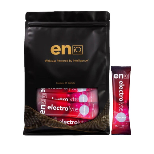 EniQ Electrolyte Industrial Raspberry 20gm Sachet (24 Pack)