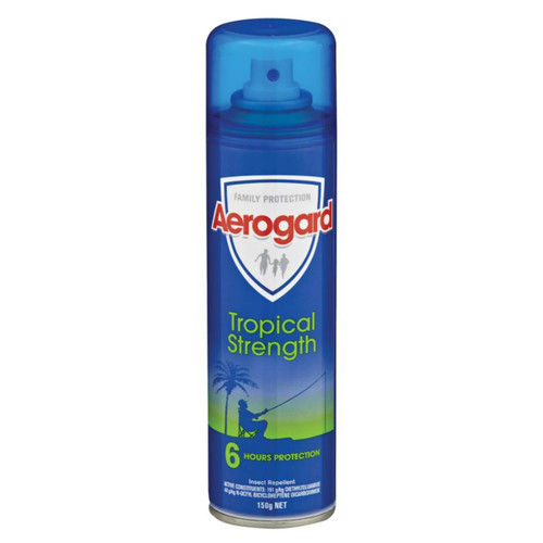 Aerogard Tropical Strength Aerosol Regular 150g