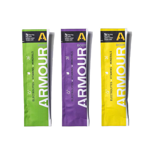 Body Armour Hydrate+ Hypotonic Sachets Mixed 50pk