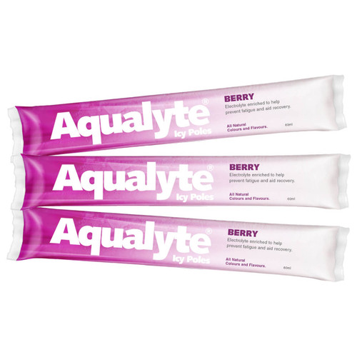 Aqualyte Electrolyte Icy Pole Berry Flavour 50pk