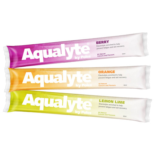 Aqualyte Electrolyte Icy Pole Mixed Flavour 50pk