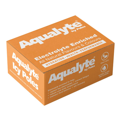 Aqualyte Electrolyte Icy Pole Mixed Flavour 50pk