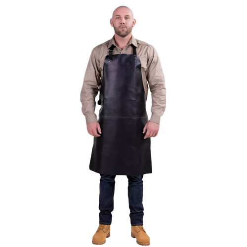 Grain Leather Apron 914 x 599mm Bib Style