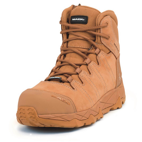 Mack Boots Octane Black 7.5 Zip Side