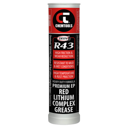 CT R43 Red Lithium Complex Grease, Heavy Duty, 450g Cartridge