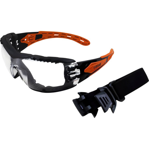 Evolve Clear Safety Glasses with Gasket & Headband