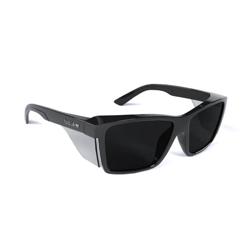 Bolle STKS 420 Black Frame Smoke PC Lens Platinum Safety Spec