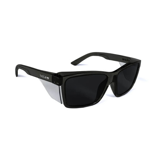 Bolle STKS 420 Graphite  Frame Smoke PC Lens Platinum Safety Spec
