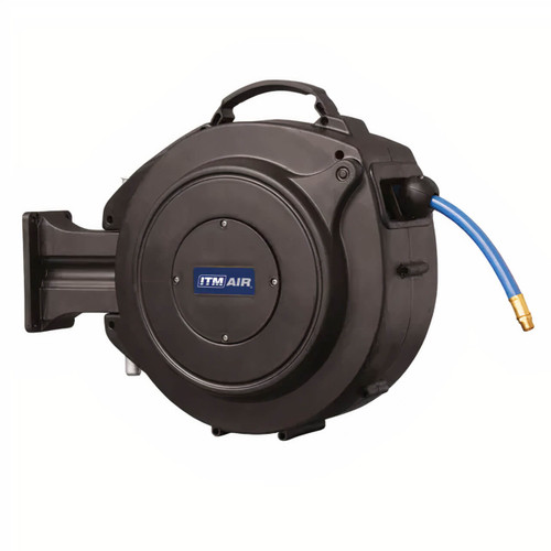 ITM Retractable Air Hose Reel 10mm X 15m Pvc Air Hose With 1/4” Bsp Male Fittings
