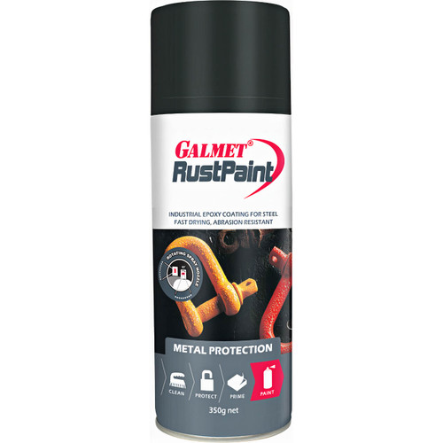 Galmet Rust Epoxy Enamel Flat Black 350g