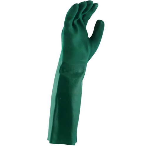Maxisafe Green Double Dipped Pvc Gauntlet 45cm