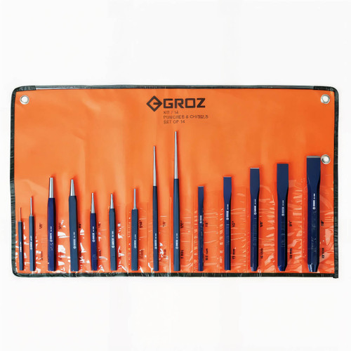 Groz KIT/14/ST Punch & Cold Chisel Set 14pce
