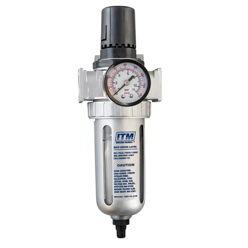 ITM 1/2” Filter Regulator Heavy Duty Auto Drain