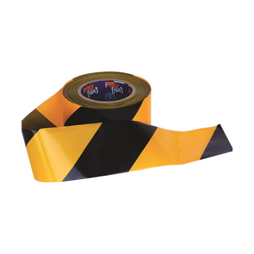 Prochoice Barrier Tape 75mmx100m Yellow/Black