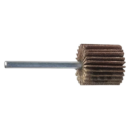 Norton Flap Wheel Alox 6mm Spindle 50x30mm P60