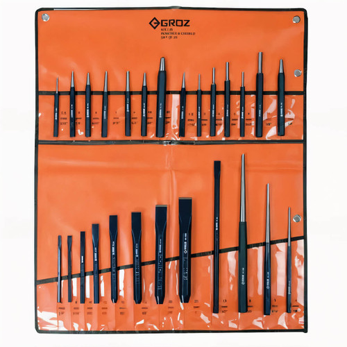 Groz KIT/26/ST Punch & Cold Chisel Set 26pce