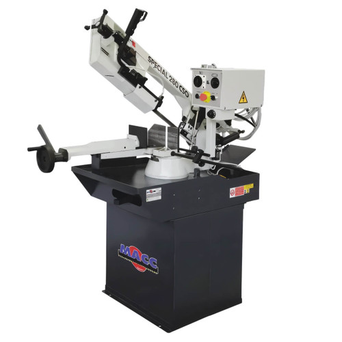 Macc Bandsaw 220mm Cap Swivel Head RH Mitre 2 Speed 415V 3PH Hyd Downfeed