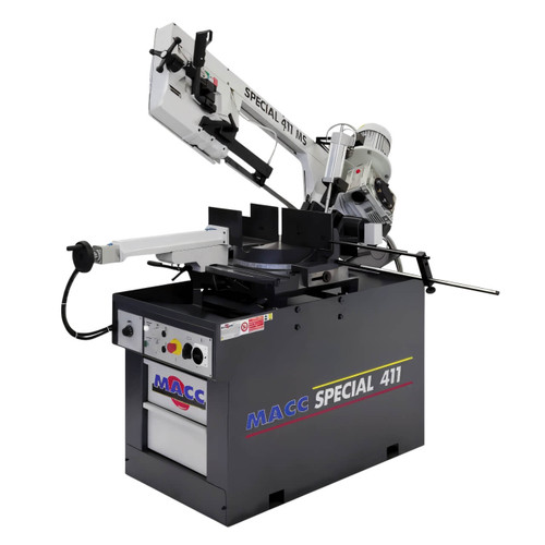 Macc Bandsaw Semi Auto 300mm Cap Swivel Head Dual Mitre 2 Speed 415V 3PH