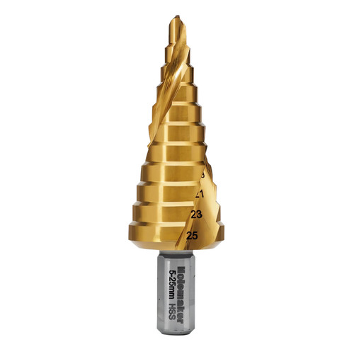 Holemaker Step Drill Spiral Flute 11 Steps 3mm Step Length 5-25mm