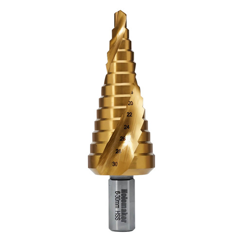 Holemaker Step Drill Spiral Flute 13 Steps 3mm Step Length 6-30mm