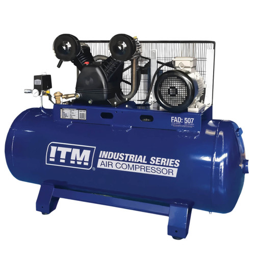 ITM Air Compressor Belt Drive Stationary 3 Phase 5.5HP 200ltr Fad 507 L/Min