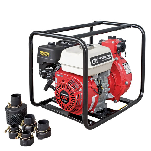 ITM Water Pressure Pump Petrol 6.5Hp Gx200 Honda 50mm 2000 L/H 75M Lift