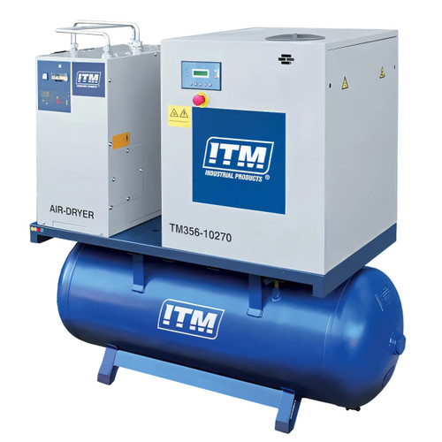 ITM Air Compressor Rotary Screw With Dryer, 3 Phase, 10Hp, 270L, Fad 1080