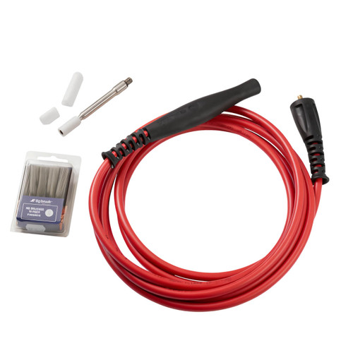 Classic Wand & Handle Cable Pack Includes: Classic 100mm Wand, Red Handle Cable ( 4M ), Std Shroud, Long shroud, 10 Brushes