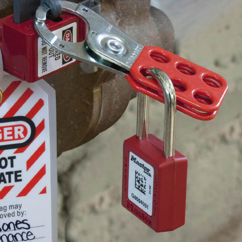 Master Lock Hasp Lockout 25mm Dia Jaws
