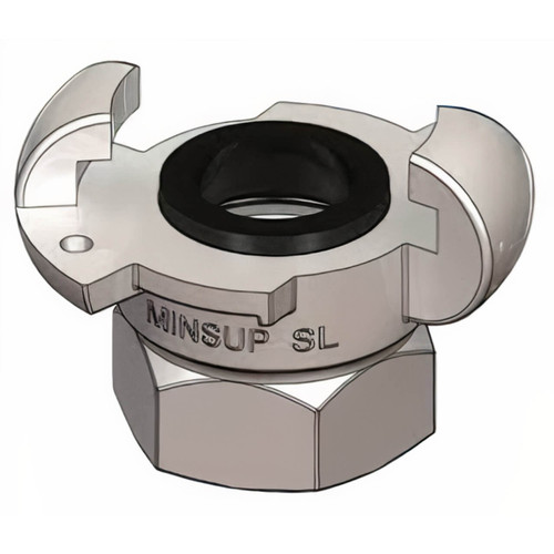 Minsup 2” Surelock Female BSP Claw Coupling, Z/P SG Iron