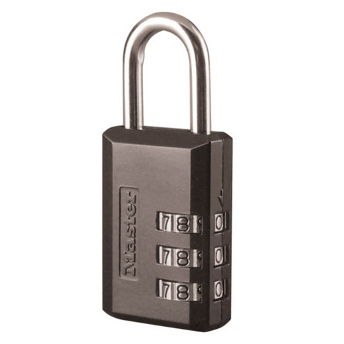 Master Lock Combination Padlock 30mm Steel Black