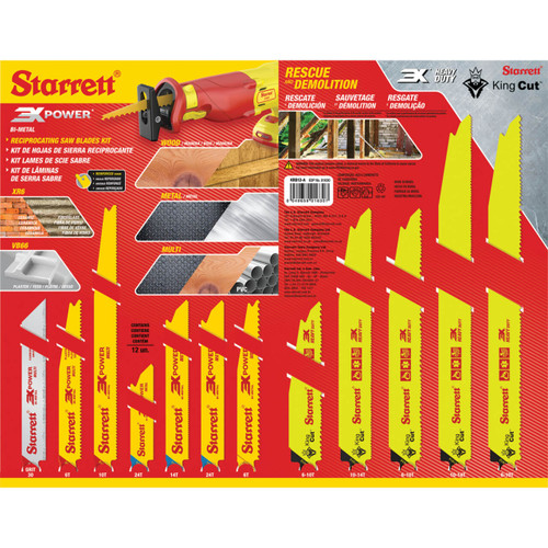Starrett Reciprocating Blades Multi Pack 12