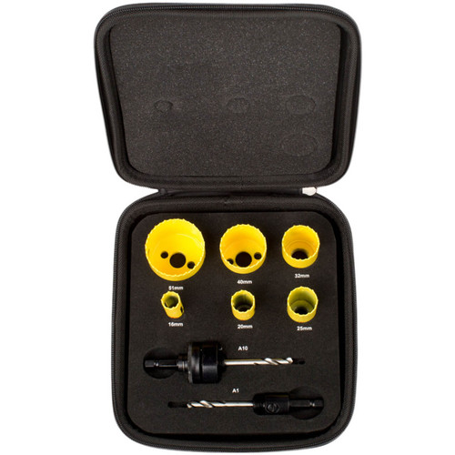 Starrett Bi-Metal Fast Cut 6 Pc Electricians Holesaw Kit