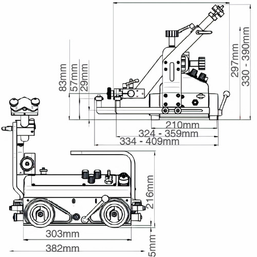 ITM Lizard Welding Carriage 240V Horicontal 0-1200mm/min